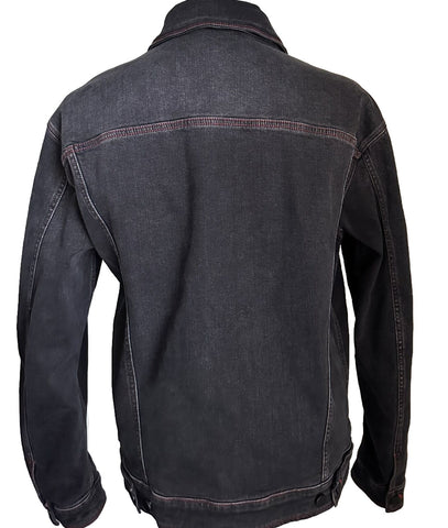 NWT $1980 Fendi Men’s Denim Jacket Black 42 US/52 Ita FW0428