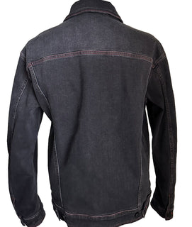NWT $1980 Fendi Men’s Denim Jacket Black 44 US/54 Ita FW0428