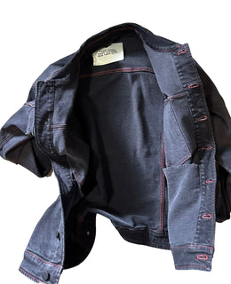 NWT $1980 Fendi Men’s Denim Jacket Black 44 US/54 Ita FW0428