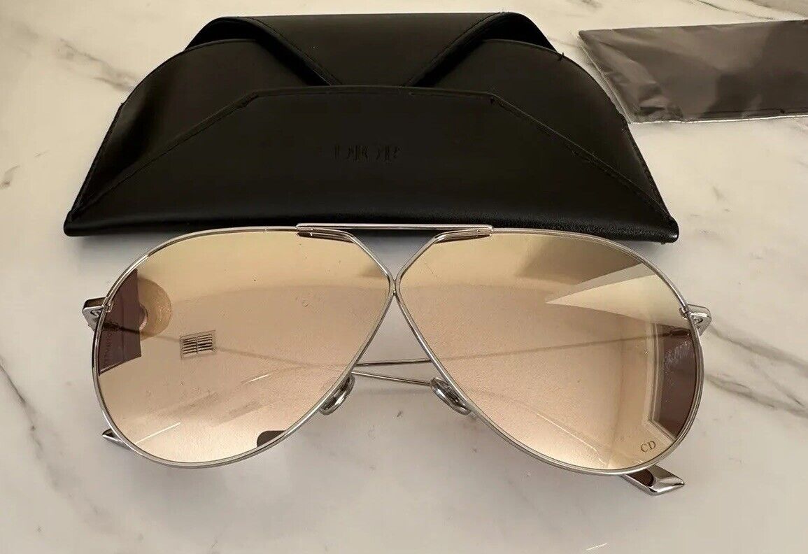 Neue Dior 55 mm Pilotensonnenbrille, polarisierte Farbe, für 420 $, CHAMPAGNER O10SQ