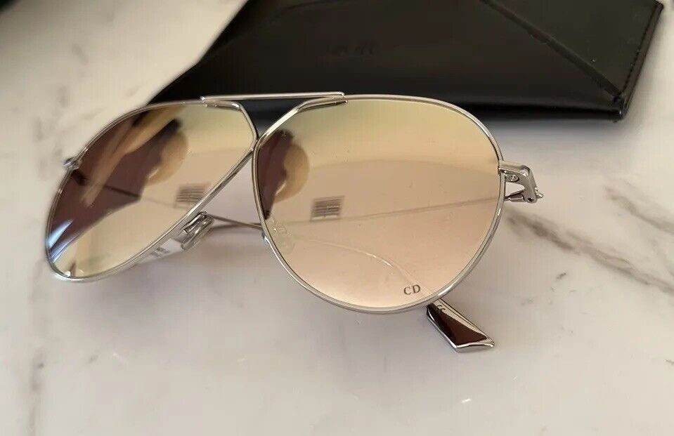 New $420 Dior 55Mm Aviator Sunglasses Polarized Color CHAMPAGNE O10SQ