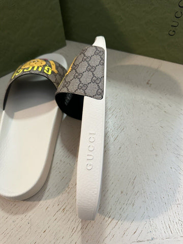 Мужские сандалии NIB Gucci с логотипом GG, бежевые, 15, США/14, Великобритания