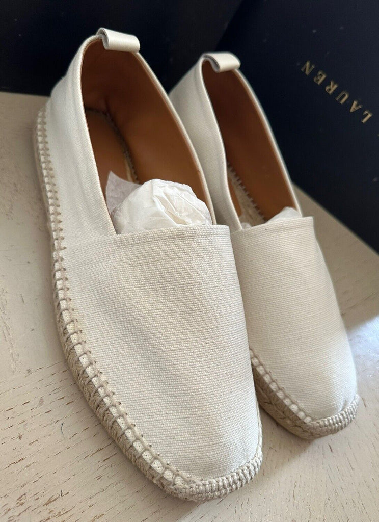 Новые мужские эспадрильи Ralph Lauren Purple Label кремового цвета 8,5 США/38,5 ЕС