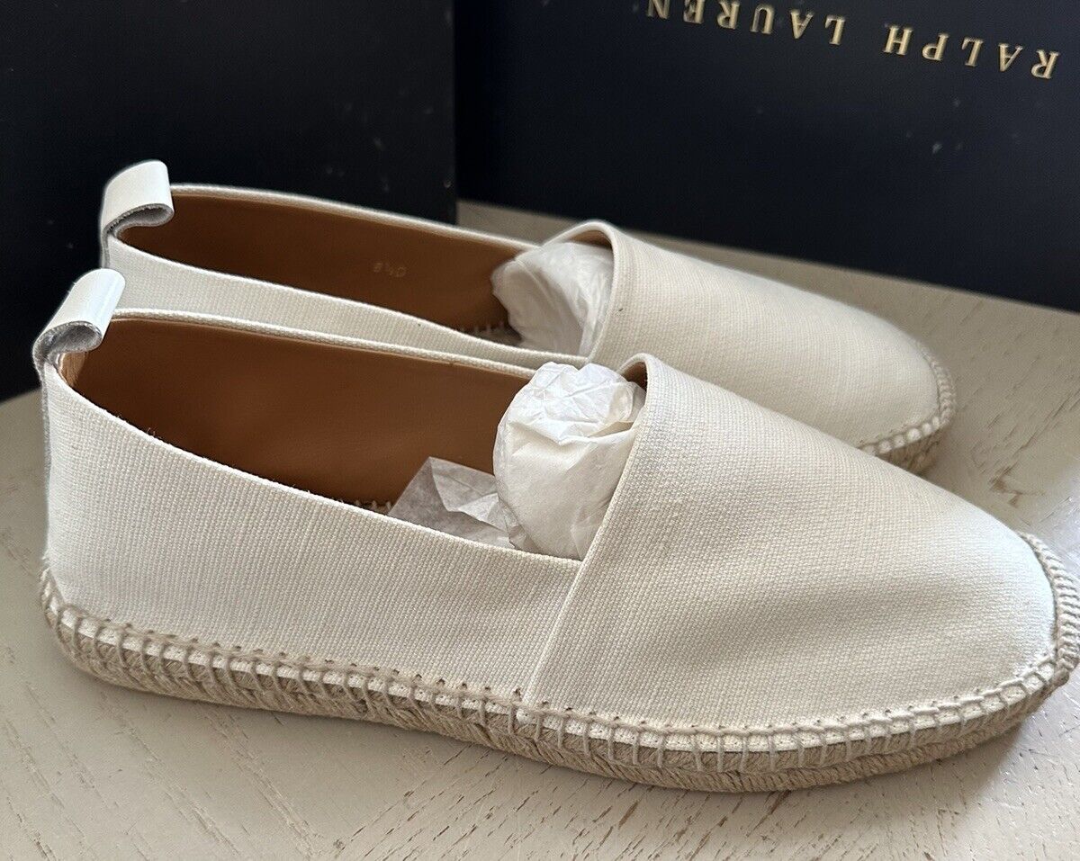 Neue Ralph Lauren Purple Label Herren Espadrille-Schuhe, Creme, 8,5 US/38,5 Eu