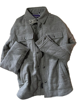 Новинка 1995 года от Ralph Lauren Purple Label, мужская куртка, пальто, рубашка, серая, размер XL