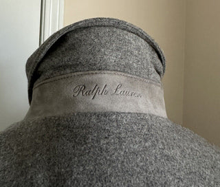 Новинка 1995 года от Ralph Lauren Purple Label, мужская куртка, пальто, рубашка, серая, размер XL