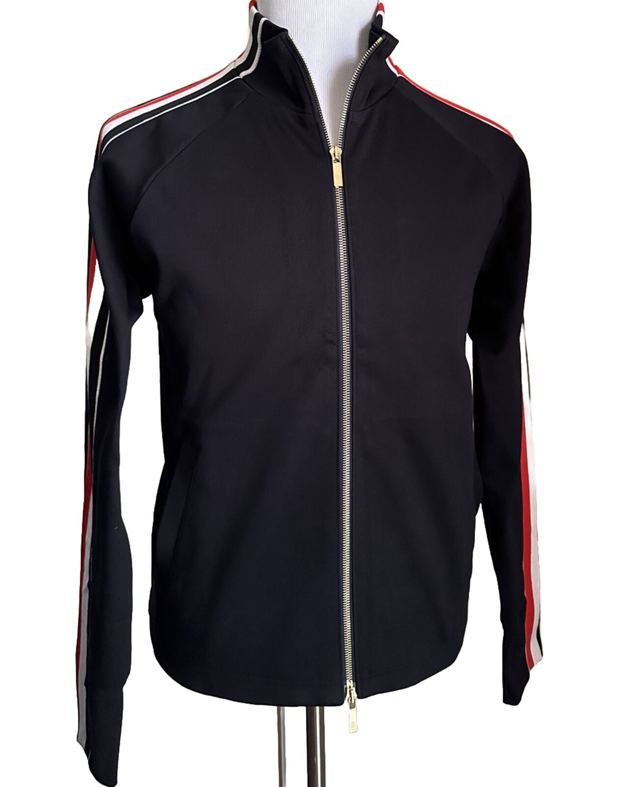 NWT $1150 Thom Browne Men’s Side Stripe Jacket Track Zipper Jacket Black 2 (M)