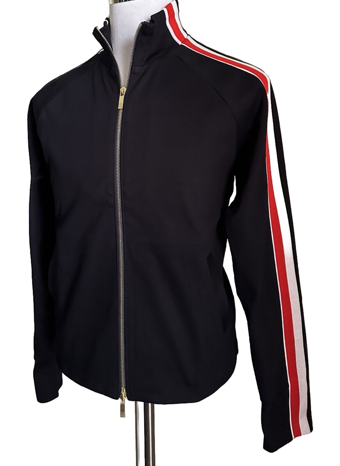 NWT $1150 Thom Browne Men’s Side Stripe Jacket Track Zipper Jacket Black 2 (M)