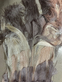New $3290 Fendi Colorblocked Tiered Fringe Dress Beige/Multi 38/4 Italy