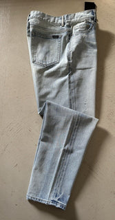 NWT $790 Saint Laurent Men’s Jeans Carrot Pants LT Blue 32 US Italy