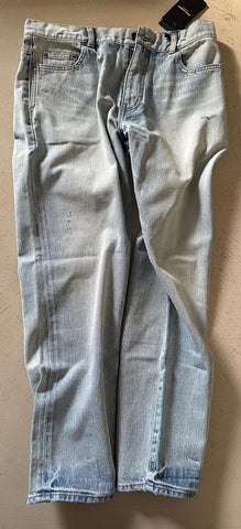 NWT $790 Saint Laurent Men’s Jeans Carrot Pants LT Blue 32 US Italy