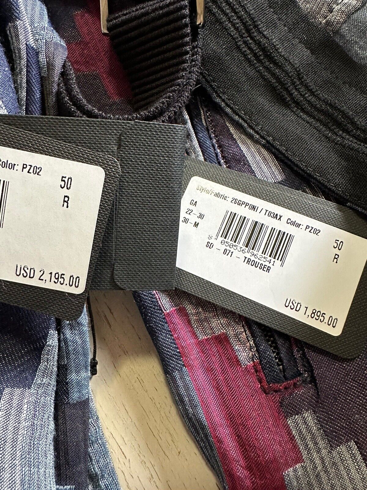 New $4090 Giorgio Armani Men Jacket/Shirt Pants Sets Multi 40 US/50 Eu