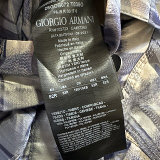 NWT $2795 Giorgio Armani Men’s Jacket Blazer Blue/Ivory 42 US/52 Eu