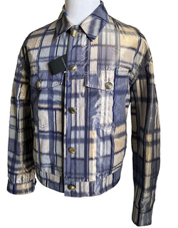 NWT $2795 Giorgio Armani Men’s Jacket Blazer Blue/Ivory 42 US/52 Eu