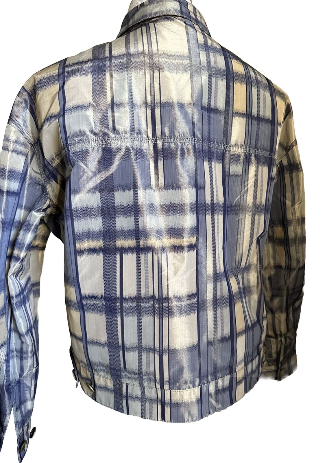 NWT $2795 Giorgio Armani Men’s Jacket Blazer Blue/Ivory 42 US/52 Eu
