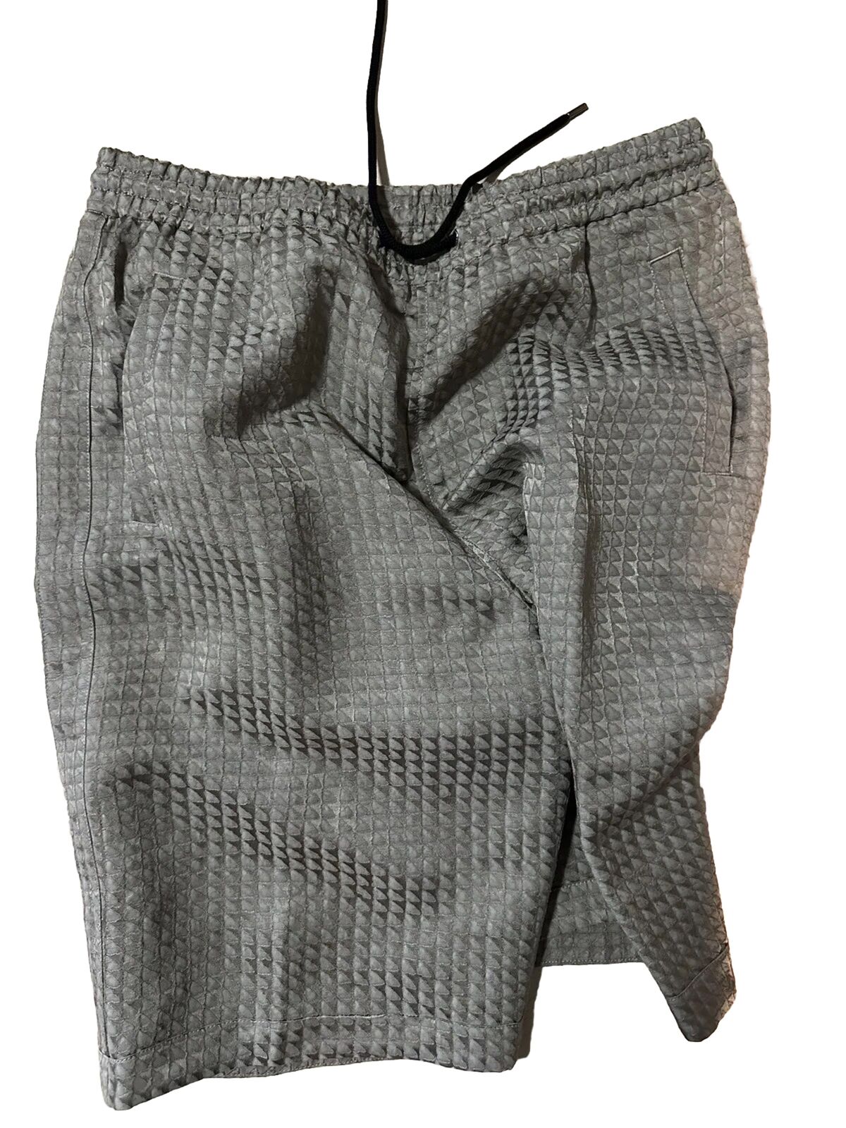 NWT $1295 Giorgio Armani Mens Drawstring Bermuda Shorts Pants Gray 34 US/50 Eu
