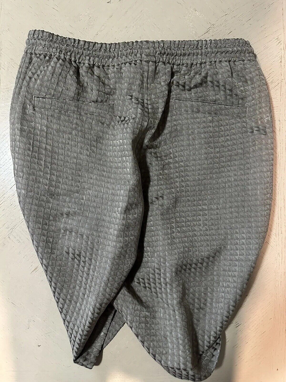 NWT $1295 Giorgio Armani Mens Drawstring Bermuda Shorts Pants Gray 34 US/50 Eu