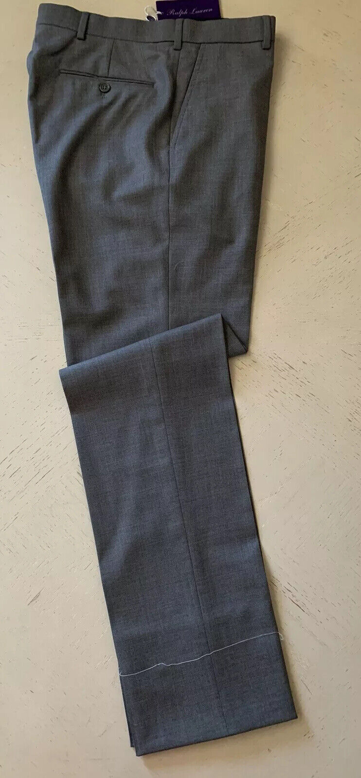 NWT $695 Ralph Lauren Purple Label Mens Pants Med. Gray 40 US ( 56 Euro ) Italy