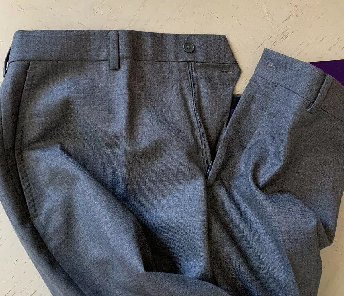 NWT $695 Ralph Lauren Purple Label Mens Pants Med. Gray 40 US ( 56 Euro ) Italy