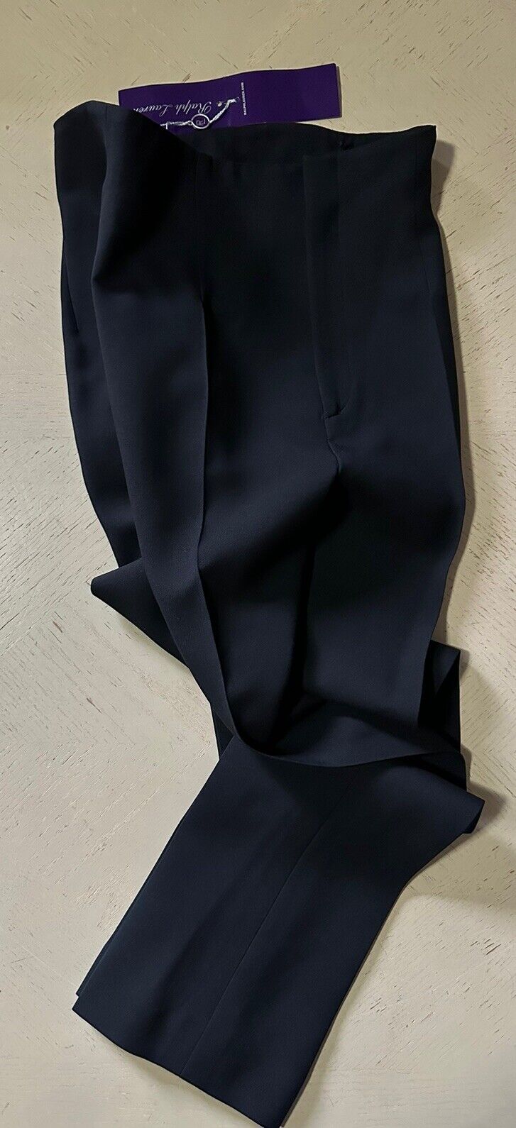 New $1090 Ralph Lauren Purple Label Women Dress Pants Black Size 8 US Italy