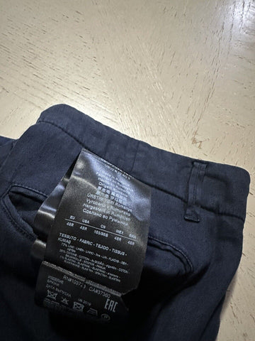 NWT $875 Giorgio Armani Men Linen/Cotton Jogging Cargo Pants Navy 32 US/48 Eu