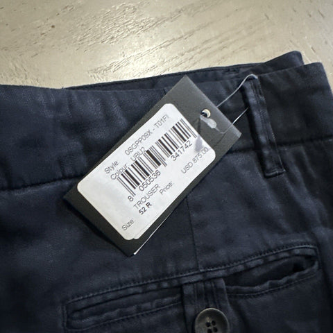 NWT $875 Giorgio Armani Men Linen/Cotton Jogging Cargo Pants Navy 36 US/52 Eu