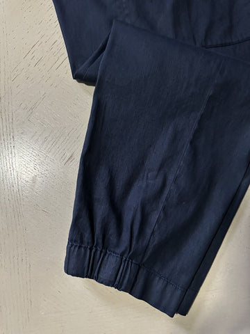 NWT $875 Giorgio Armani Men Linen/Cotton Jogging Cargo Pants Navy 36 US/52 Eu