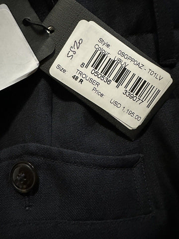 NWT $1195 Giorgio Armani Men’s Linen/Wool Pants Navy 32 US/48 Eu Italy