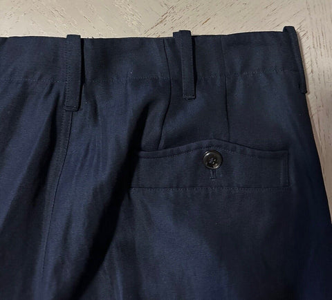 NWT $1195 Giorgio Armani Men’s Linen/Wool Pants Navy 32 US/48 Eu Italy