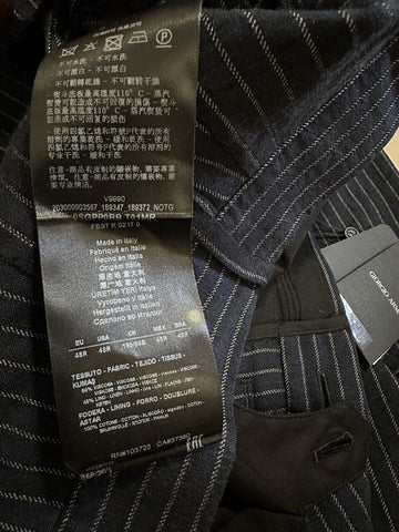 NWT $1195 Giorgio Armani Mens Pants Striped Blue 32 US/48 Eu Italy