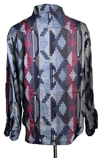 NWT $2195 Giorgio Armani Men Blazer Shirt Blue/Red/Multi 38 US/48 Eu Italy