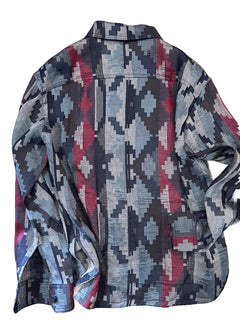 NWT $2195 Giorgio Armani Men Blazer Shirt Blue/Red/Multi 38 US/48 Eu Italy