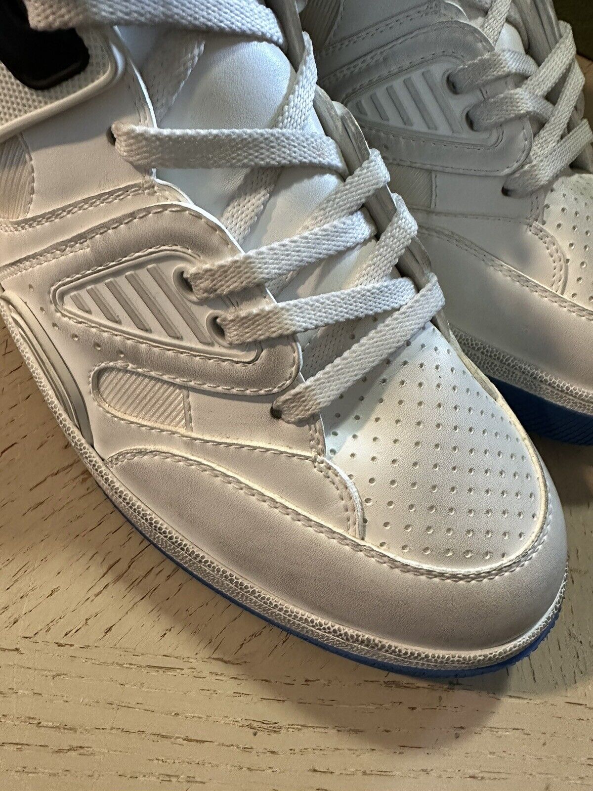 New $1195 Gucci Men Demetra Basket High Top Sneakers White 11 US/10 UK 661301
