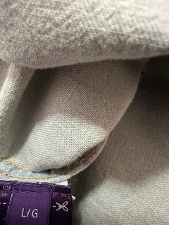 NWT $595 Ralph Lauren Purple Label Men Western Jeans Shirt LT Blue L