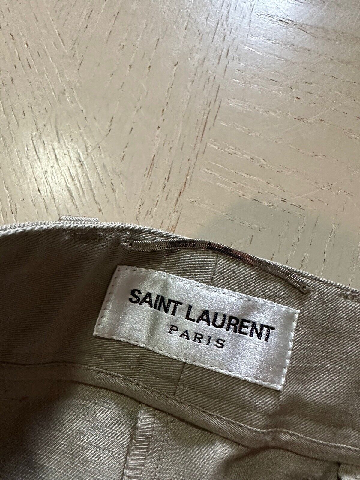 NWT $850 Saint Laurent Men Short Pants Beige Size 36 US/52 Su Italy