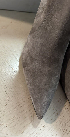 NIB $1795 Brunello Cucinelli Suede Monili-Embellished Ankle Boots Tan 11 US/41 E