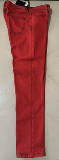 NWT $1895 Kiton Men Straight Leg Slim Fit Jeans Pants Red 34 US/50 Eu Italy