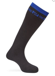 NWT $260 Fendi FF Logo Karligraphy Socks Black Size L  Italy
