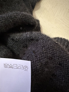New $4495 Brunello Cucinelli Cashmere Blend Sweater Dress BLACK STONE Size S