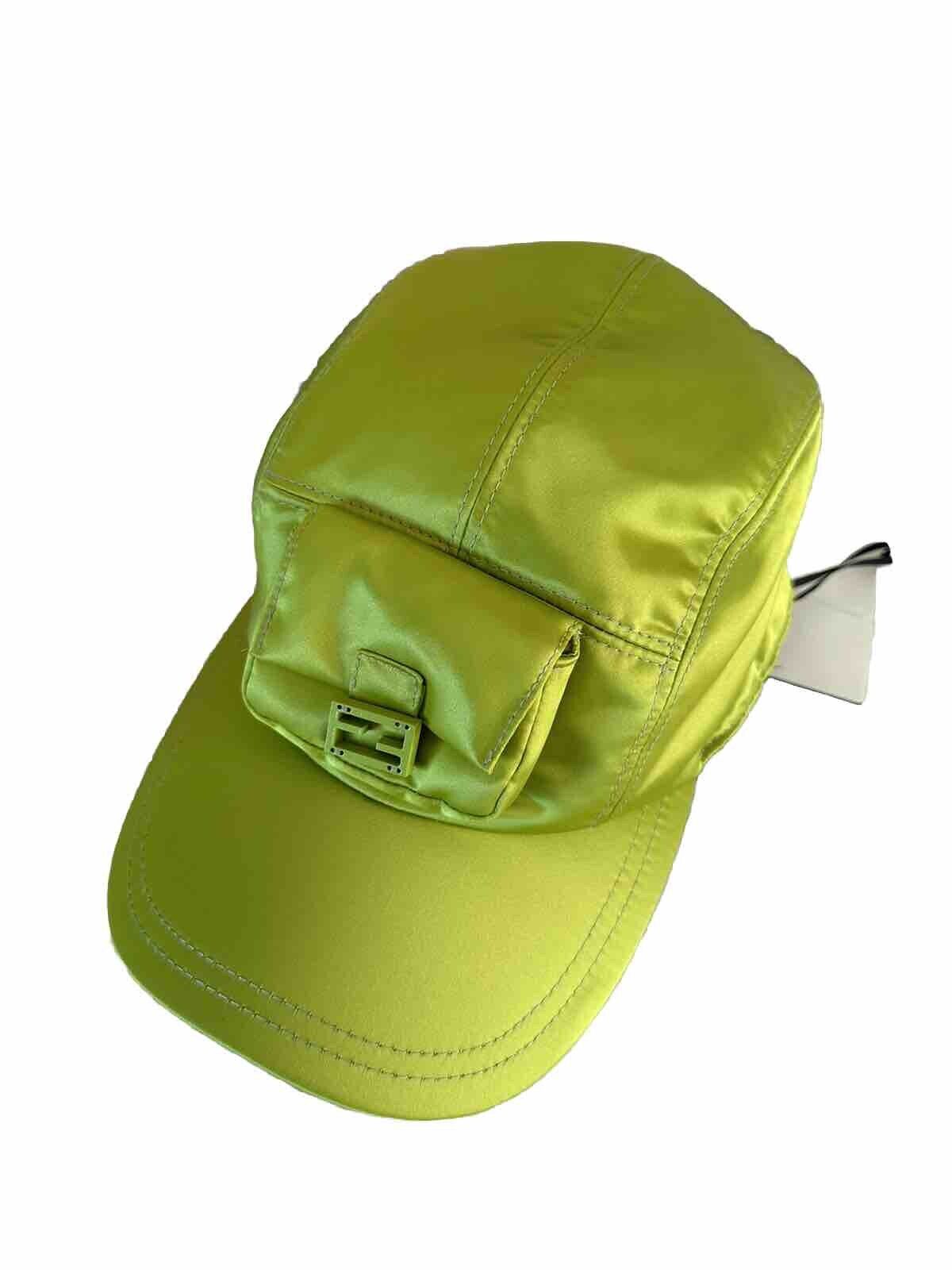 NWT $920 Fendi Nylon Baseball Cap Hat Wasabi One Size Italy