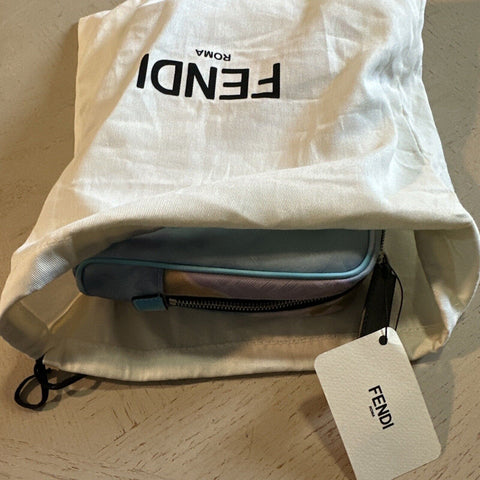 New $720 Fendi Zipper Toiletry Travel Bag Color Azzurro Italy
