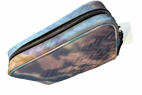 New $720 Fendi Zipper Toiletry Travel Bag Color Azzurro Italy