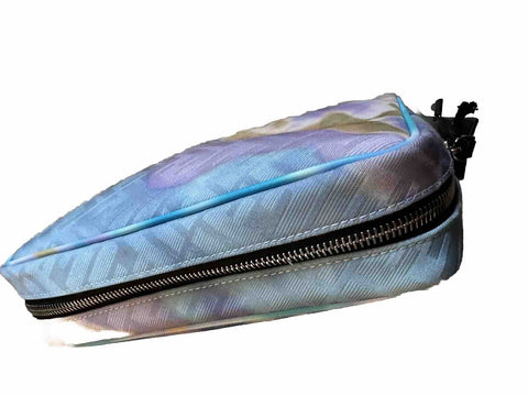 New $720 Fendi Zipper Toiletry Travel Bag Color Azzurro Italy