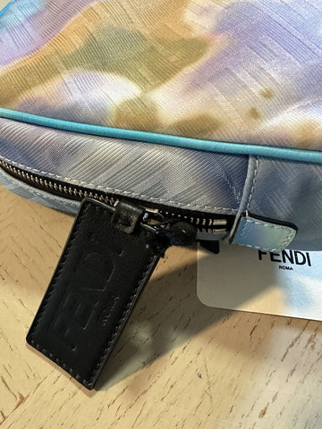 New $720 Fendi Zipper Toiletry Travel Bag Color Azzurro Italy