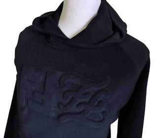 NWT $1190 Fendi Men FF Logo hooded Sweater/Knit Pullover Navy Size L