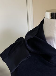 NWT $1190 Fendi Men FF Logo hooded Sweater/Knit Pullover Navy Size L