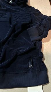 NWT $1190 Fendi Men FF Logo hooded Sweater/Knit Pullover Navy Size L