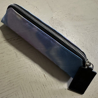 NWT $450 Fendi FF Logo Pen Holder Azzurro/Blue Italy