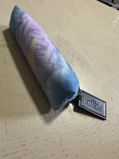 NWT $450 Fendi FF Logo Pen Holder Azzurro/Blue Italy
