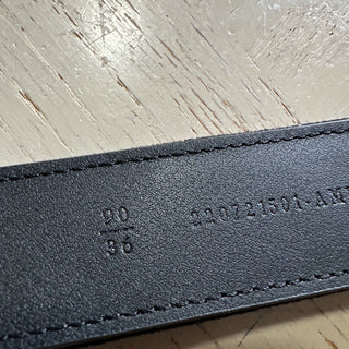 Fendi Women's FF Logo Leather Belt Black/Brown/White 36/90 8C0649 Italy NWT $750